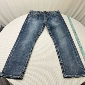 Men's Straight Fit Blue Jeans